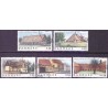 2005. Danske boliger IV, AFA 1417-21, postfrisk Stemplet FDC