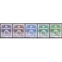 2005. Ny Bølgelinietype, AFA 1444-48, postfrisk Stemplet FDC