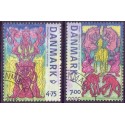2006. Nordisk mytologi, AFA nr. 1460-61, postfrisk Stemplet FDC