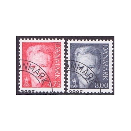 2005. Dr. Margrethe, AFA 1449-50, postfrisk Stemplet FDC