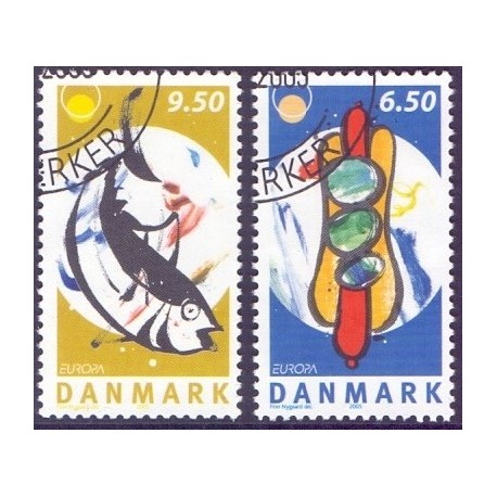 2005. Europamærker / CEPT , AFA 1437-38, postfrisk Stemplet FDC