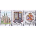 2006. Rosenborg Slot 400 år, AFA nr. 1463-65, postfrisk  miniark Stemplet FDC