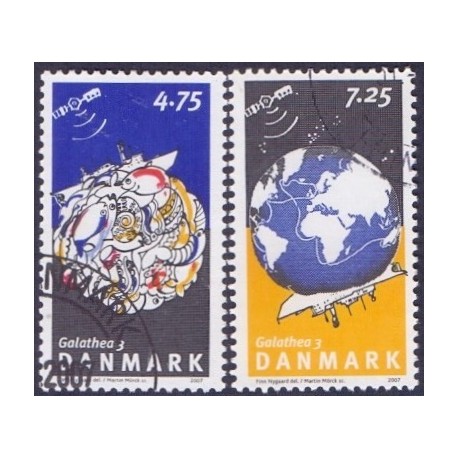 2007. Galathea 3, AFA nr. 1505-06, postfrisk   Stemplet FDC