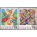2004. Frimærkekunst, AFA 1398-99, postfrisk Stemplet FDC