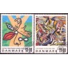 2004. Frimærkekunst, AFA 1398-99, postfrisk Stemplet FDC
