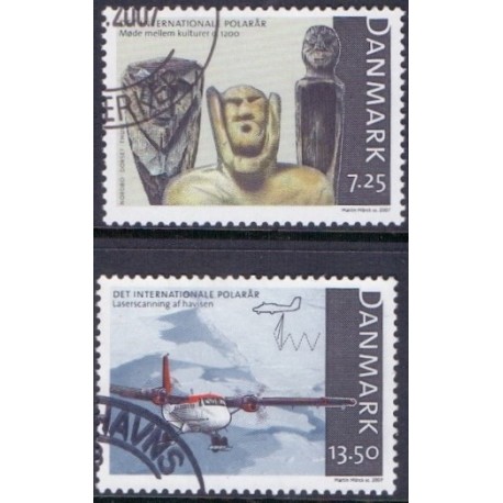2007. International Polarår, AFA nr. 1497-98, postfrisk   Stemplet FDC