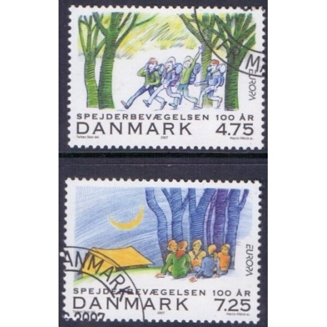 2007. Europamærker / CEPT, AFA nr. 1510-11, postfrisk   Stemplet FDC