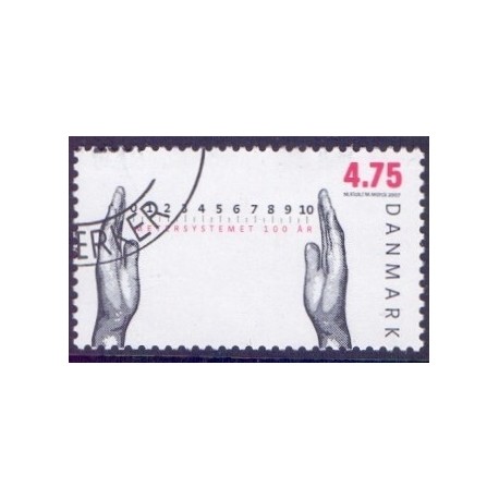 2007. 100-året for Metersystemet, AFA nr. 1517, postfrisk    Stemplet FDC