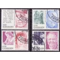 2008. Store danskere, AFA nr. 1550-53, postfrisk   Stemplet FDC