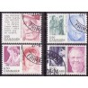 2008. Store danskere, AFA nr. 1550-53, postfrisk   Stemplet FDC