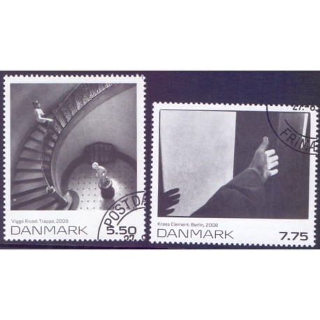 2008. Frimærkekunst, AFA nr. 1554-55, postfrisk   Stemplet FDC