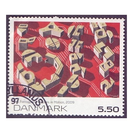 2009. Frimærkekunst, AFA nr. 1589, postfrisk   Stemplet FDC