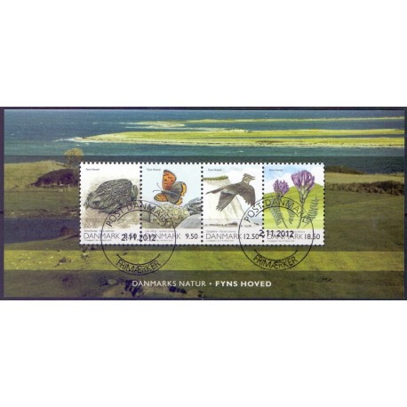 2010. Danmarks natur. AFA nr. 1604, i postfrisk miniark  Stemplet FDC