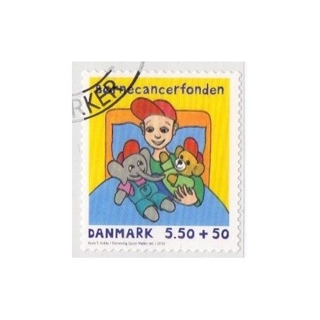 2010. Børnecancerfonden. AFA nr. 1605Ea, fra hæfte postfrisk     Stemplet FDC