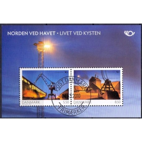 2010. Norden ved havet. AFA nr. 1618, i postfrisk miniark  Stemplet FDC