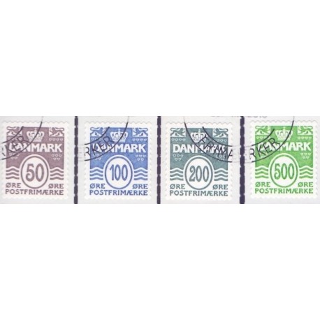 2010. Suppleringsværdier. AFA nr. 1445E-1447E, 1530E,  postfrisk   Stemplet FDC