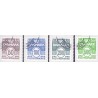 2010. Suppleringsværdier. AFA nr. 1445E-1447E, 1530E,  postfrisk   Stemplet FDC