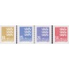 2010. Suppleringsværdier. AFA nr. 622aE, 1377E, 848aE, 824E,  postfrisk  Stemplet FDC