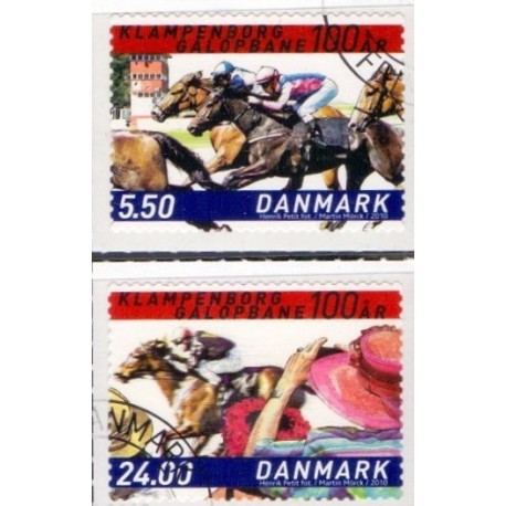 2010. Klampenborg galopbane. AFA nr. 1626E-27E,  postfrisk  Stemplet FDC