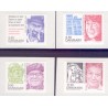 2010. Store danskere 3. AFA nr. 1632E-35E,  postfrisk  Stemplet FDC