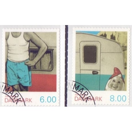 2011. Campingliv. AFA nr. 1652E-53E,  postfrisk   Stemplet FDC