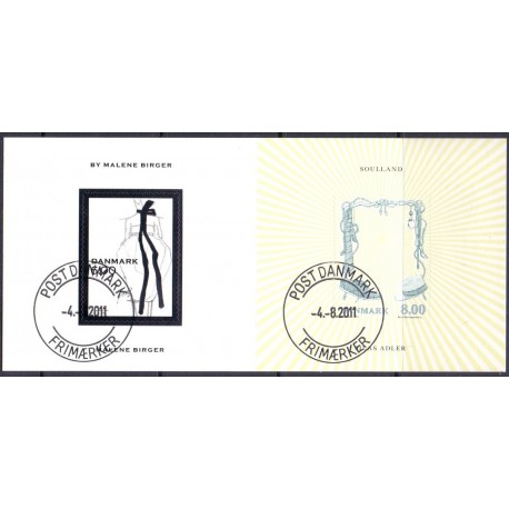 2011. Mode. AFA nr. 1673, i  postfrisk miniark   Stemplet FDC