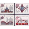 2011. Københavns Hovedbanegård 100 år. AFA nr. 1675-78,  postfrisk   Stemplet FDC
