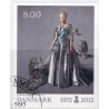 2012. Dronning i 40 år. AFA nr. 1694,  postfrisk    Stemplet FDC