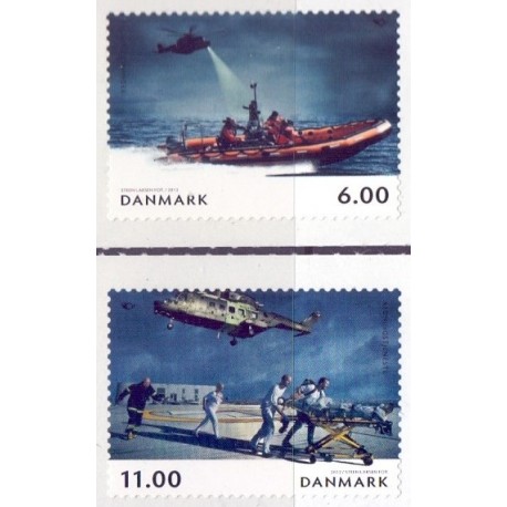 2012. Livet på havet. AFA nr. 1698-99,  postfrisk   Stemplet FDC