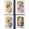2012. Smørrebrød. AFA nr. 1701-04,  postfrisk Stemplet FDC