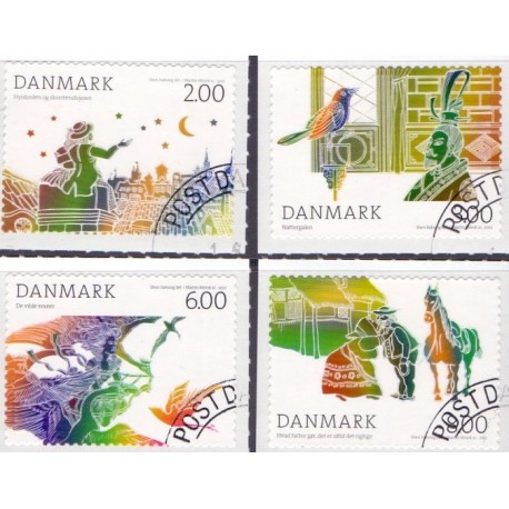2012. H.C. Andersen. AFA nr. 1710-13,  postfrisk  Stemplet FDC