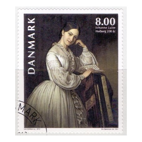 2012. Johanne Luise Heiberg. AFA nr. 1718,  postfrisk   Stemplet FDC