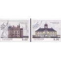2013. Danske herregårde. AFA nr. 1738-39,  postfrisk  Stemplet FDC