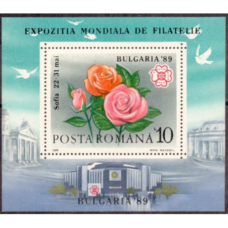 Roser. Rumania. 1989. BULGARIA miniark AFA nr. 4371**