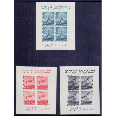 Aero. Rumania. 1947.  AFA nr. 1039-41 **