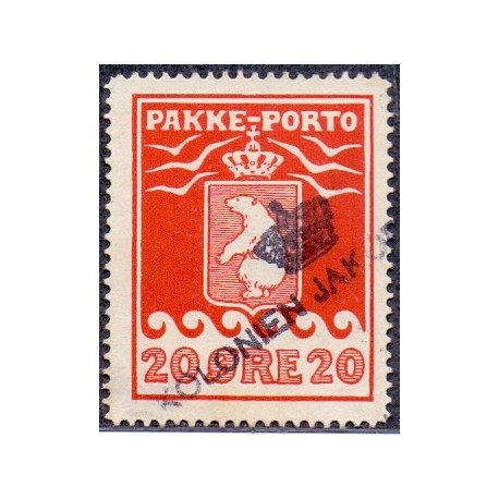 Grønland/Greenland 1915. 20 Øre. Rød. AFA nr.9. 