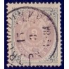 1871. 3 Sk. ret ramme, grå/lilla  AFA nr.17, srtemplet