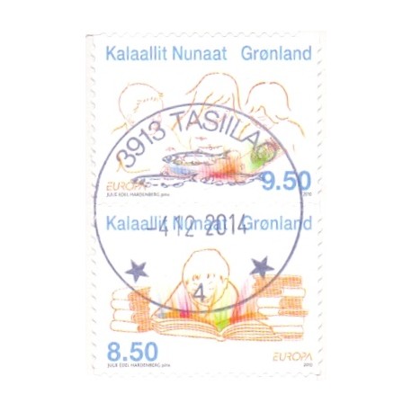 2010. 8,50-9,50 Kr. Europamærker / CEPT, fra hæfte. AFA nr. 557E-8E postfrisk stemplet