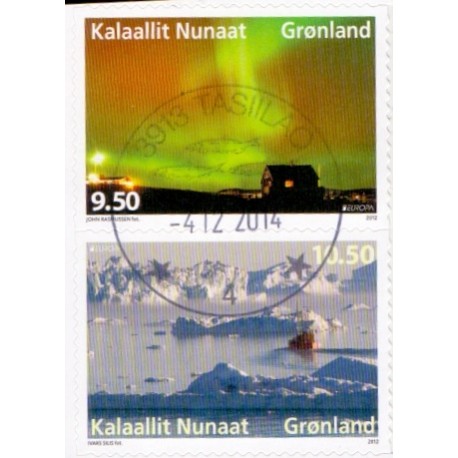 2012. 9,50-10,50 Kr. Europamærke / CEPT, fra hæfte. AFA nr. 620E-1E postfrisk stemplet