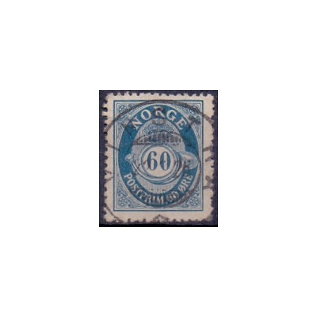 1893-96. 60 Øre. LUX -Stemplet AFA nr. 61B