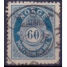 1893-96. 60 Øre. LUX -Stemplet AFA nr. 61B