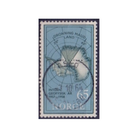 1957. 65 Øre. LUX -Stemplet AFA nr. 427