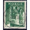 1950. 15 Øre. LUX -Stemplet AFA nr. 362
