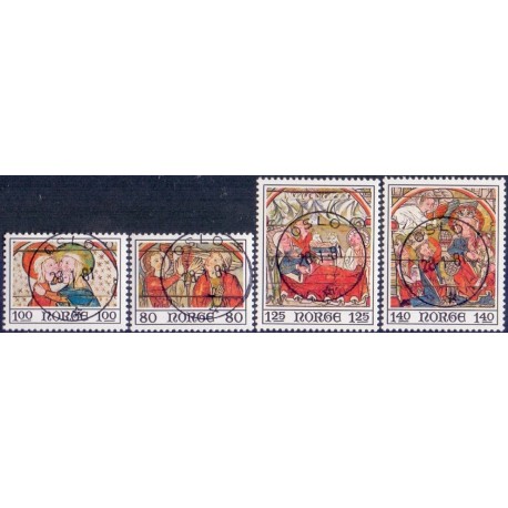 1975. 80-1,40kr. LUX -Stemplet AFA nr. 728-31