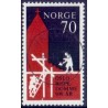 1971. 70 Øre. LUX -Stemplet AFA nr. 640