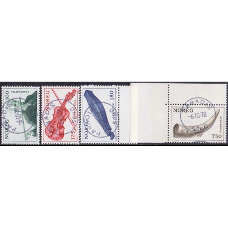 1978. 1,00-7,50 Kr. LUX -Stemplet AFA nr. 797-800