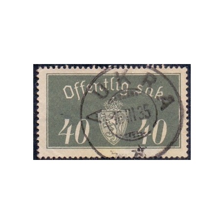 1933. 40 Øre. Tjenste LUX -Stemplet AFA nr. 18