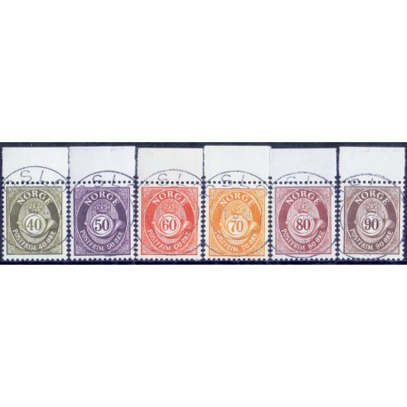 1978. 40-90 Øre. LUX -Stemplet AFA nr. 772-77
