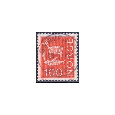 1973. 100 Øre. LUX -Stemplet AFA nr. 670