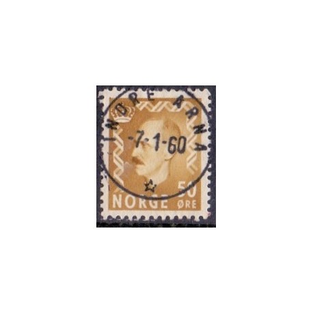 1957. 50 Øre. LUX -Stemplet AFA nr. 428